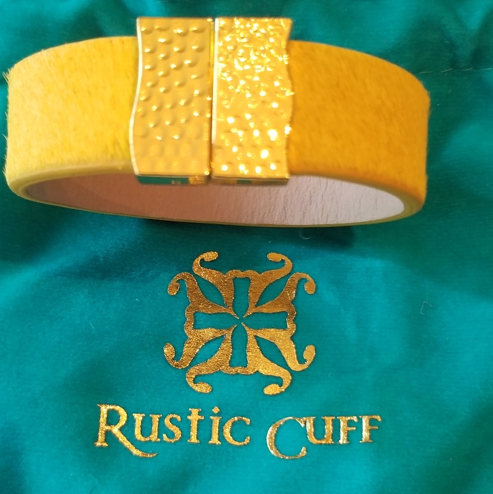 Rustic Cuff calf hair bracelet